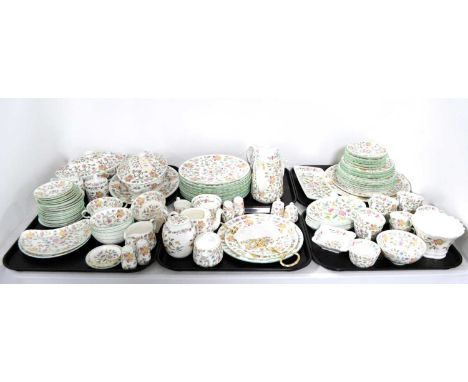 An extensive Minton ‘Haddon Hall’ pattern dinner, tea and coffee service, including: thirteen dinner plates, eight smaller pl