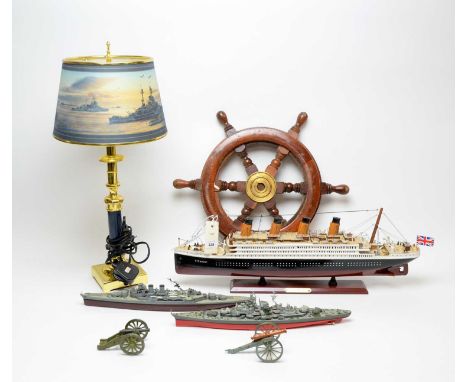A collection of maritime models and collectors items, including: The Bradford Exchange 70th Anniversary D-Day Commemorative l