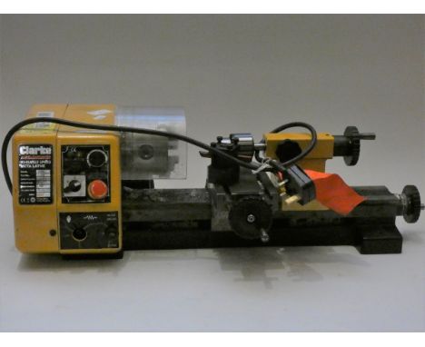 A Clarke variable speed metal lathe, model number CL250M (FOR SPARES OR REPAIR) 