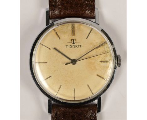 Tissot, a stainless steel manual wind gentleman's wristwatch, 34mm 