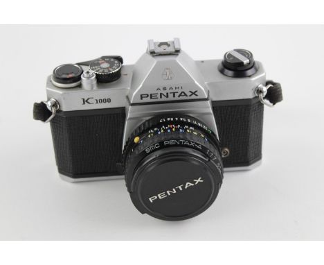 Pentax K1000 SLR Film Camera (Metal Bodied), with a  Pentax-A 50mm F/1.7 Lens 