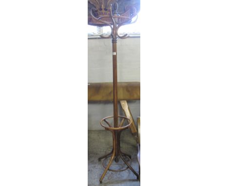 Modern hardwood stick, coat and hat stand.(B.P. 24% incl. VAT)