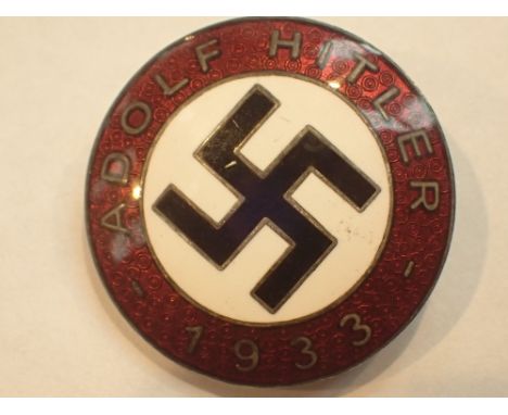 WWII German enamel Nazi party badge