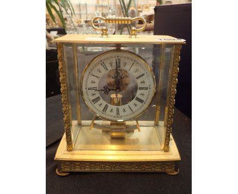 Kundo German brass battery mantel clock