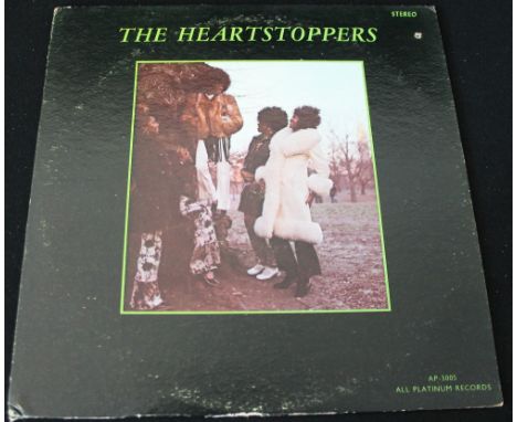 THE HEARTSTOPPERS - A rare original copy of the LP Court' In Mama (All Platinum AP-3005). This one album female soul quartet 