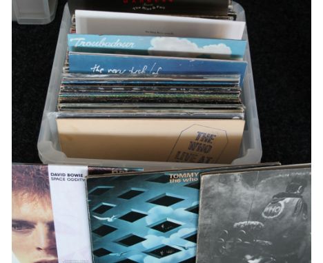 ROCK - Great collection of 84 x LP's to include many sought after albums and a small selection of 7" singles.  Artists/titles