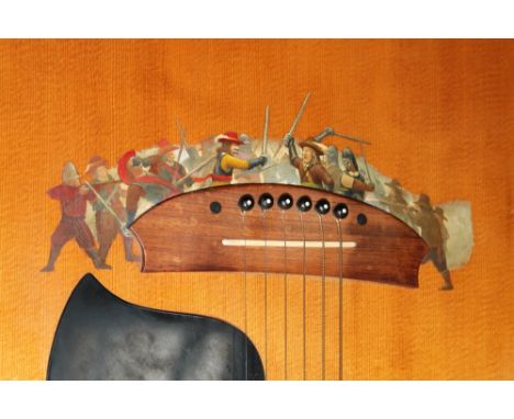 FAIRPORT CONVENTION - Epiphone acoustic guitar as pictured on the album cover for their 1988 album “Red & Gold” which feature