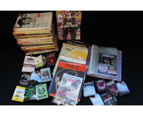 CONCERT MEMORABILIA, BOOKS & MAGAZINES - a collection of concert memorabilia, music related books, magazines and sheet music 