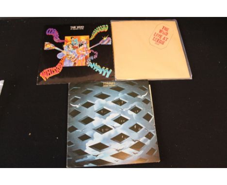 THE WHO - Lovely pack of 3 x early pressing LP's. Titles are A Quick One 1st mono pressing on Reaction (593 002 - VG+ w/a few