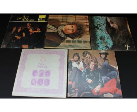 FOLK ROCK/PSYCH - Great collection of 5 x early pressing LP's. Titles are Fairport Convention - Liege and Lief (Island solid 