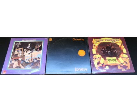 PROG - Great pack of 3 x long deleted LP's. Titles are Jonesy - Growing (original "red" light apparent through the vinyl - DN