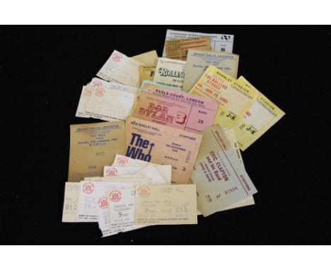 TICKETS - a collection of approx. 36 concert tickets to include among others, Bob Dylan '78 and '81, Bruce Springsteen & The 