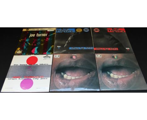 JOE TURNER - Nice collection of 6 x early LP's. Titles are Rockin' The Blues (rare original 1958 release HA-E 2173 - Ex with 