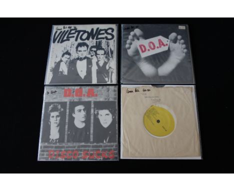 CANADIAN PUNK - Super pack of 4 x rare 7" singles. Titles are Viletones - Screamin Fist (Vile Records 8277 - great Ex+/Ex+), 