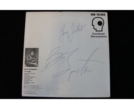 BRUCE SPRINGSTEEN - a German copy of Bruce Springsteen's "E" Ticket record (ESB 75-002), sleeve signed by Bruce Springsteen a