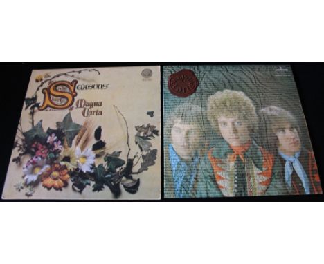 MAGNA CARTA - 2 x very rare lovely condition LP's. Titles are Seasons 1st UK pressing w/gatefold sleeve, large swirl label an