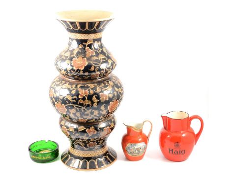 Four boxes of assorted decorative ceramics, including a large modern vase by Sia Home Fashions, 48cm, Carlton Ware Haig Scotc