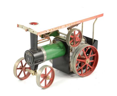 Mamod live steam TE1A traction Showmans engine, with scuttle and burner, no box. 