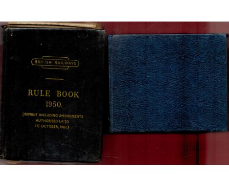 2 x Books British Railways Rule Book 1950 Hardback Book with 280+ pages and The Dumpy Pocket Book of Locomotives Edited by He