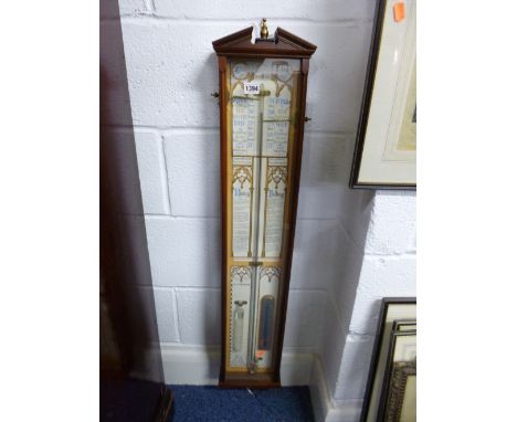 A MODERN MAHOGANY CASED 'ADMIRAL FITZROYS BAROMETER'