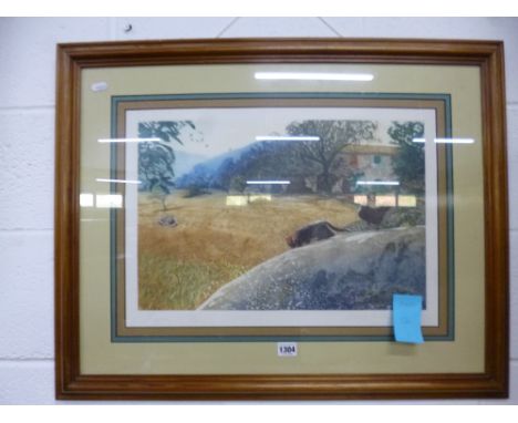 'HOOPOE' LTD EDITION PRINT, 115/150, signed Robert R Greenhalf