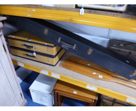 TWO PROJECTION TABLES, and a projector screen (3)