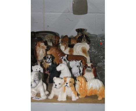 VARIOUS DOG ORNAMENTS, to include USSR, Limited Edition Royal Doulton 'The Bulldog Pups' DA248, 901/1000, Sylvac, Melba Ware 