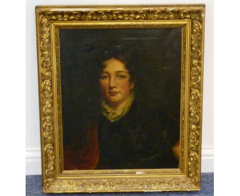 An early 19th Century English School head and shoulders Portrait of Jane Ferrier (1785-1833), wife of Thomas Riddell of Camie