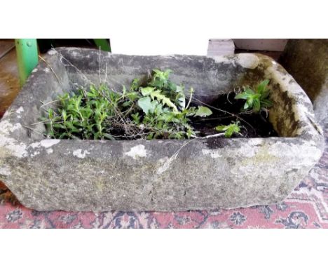 A stone trough 