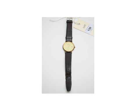 A 9ct yellow gold Rotary cased wristwatch, fitted quartz movement. 
