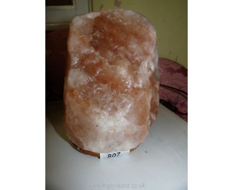 A mineral lamp.