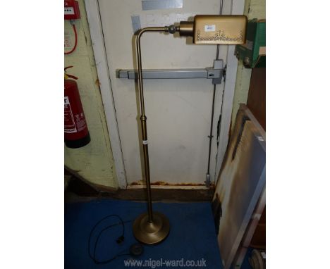 An adjustable retro style standard lamp.