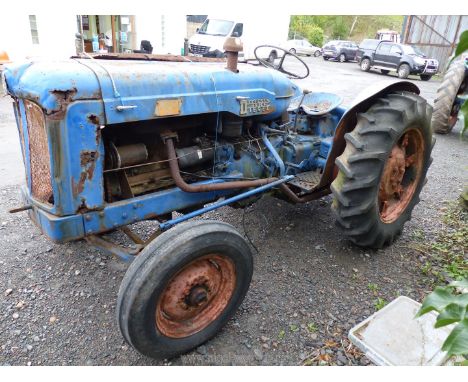 A collectable Fordson Major Diesel farm tractor with KFD 68 orchard conversion by Stormont Engineering. This tractor is based