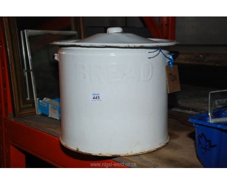 Enamel bread bin