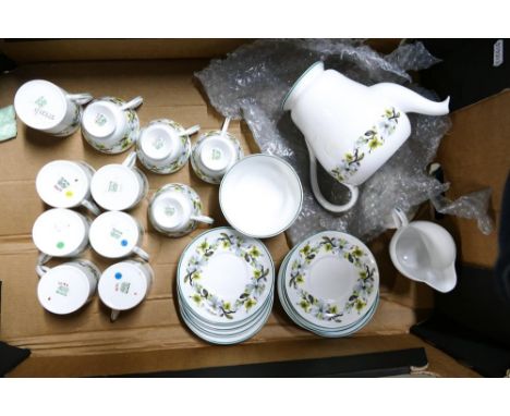 Shelley Coffee Set, Pattern No 2459, Consisting of Coffee Pot, 6 Mocha Cans, 4 Windsor shape Coffee Cups, 11 Saucers, Cream J