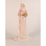 Royal Doulton early figure The Bride HN1610, dated 1936, a.f. Some loss to petals and several