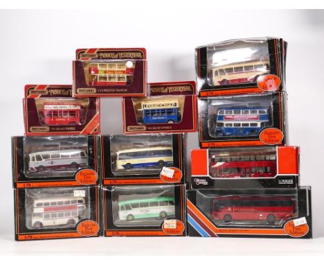 A collection of Exclusive First Edition 1:75 scale Model Buses including Bradford Double Beck 10114, Sheffield City Origin Bo