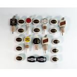 Wade advertising ceramic drinks pourers including Canadian Club, Bombay Sapphire, Dewars, Johnnie