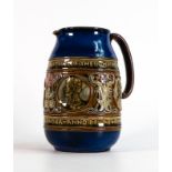 Doulton Lambeth coronation of Edward VII and Alexandra commemorative jug, height 18cm
