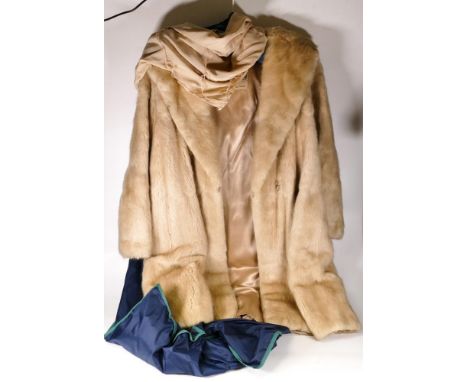 Vintage ladies 3/4 length fur coat by Colman Sumberg Hanley Stoke on Trent 