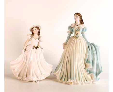 Royal Worcester Lady figures Olivia &amp; Congratulations. (2) 
