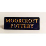 Moorcroft display plaque in the Queens choice design. Length 18cm. Boxed