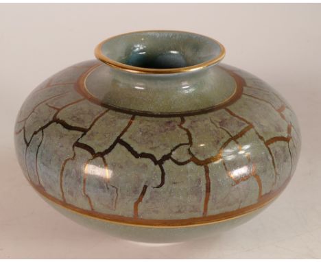 Vintage Tony Laverick Glazed Studio Pottery Vase ASL Mark To Base. Height 10cm 