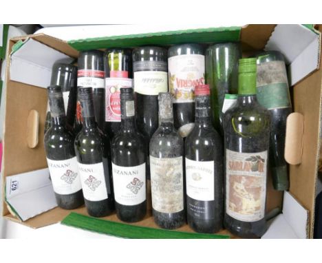 A collection of Vintage Wines to include Sizani, Golden Barrel, Hardys Stamp, Blossom Hill etc (13) 