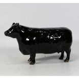 Beswick Aberdeen Angus cow 1563, gold backstamp, boxed