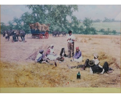 'The Lunch Break', limited edition colour print No.294/850 signed in pencil by David Shepherd (British 1931 - 2017) pub. Solo