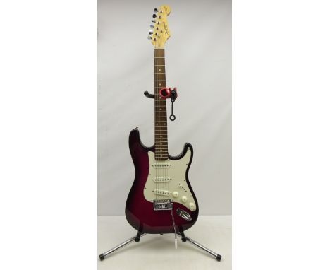 Tanglewood 'Nevada' electric guitar, H98cm, with a guitar stand, bag and Snark tuner   Condition Report   Click here for furt