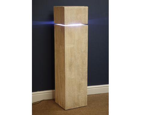 Barker & Stonehouse wood effect LED floor lamp, H121cm   Condition Report   Click here for further images, condition, auction