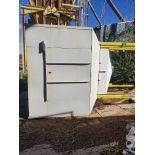 Steel Bin with Stand, bin is 10'w x10'l x 12' deep overall length 18'