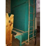 Sprout Waldron type 375, S/N 312 vertical pellet cooler, rated at 8-10 ton per hour. w/ elevator